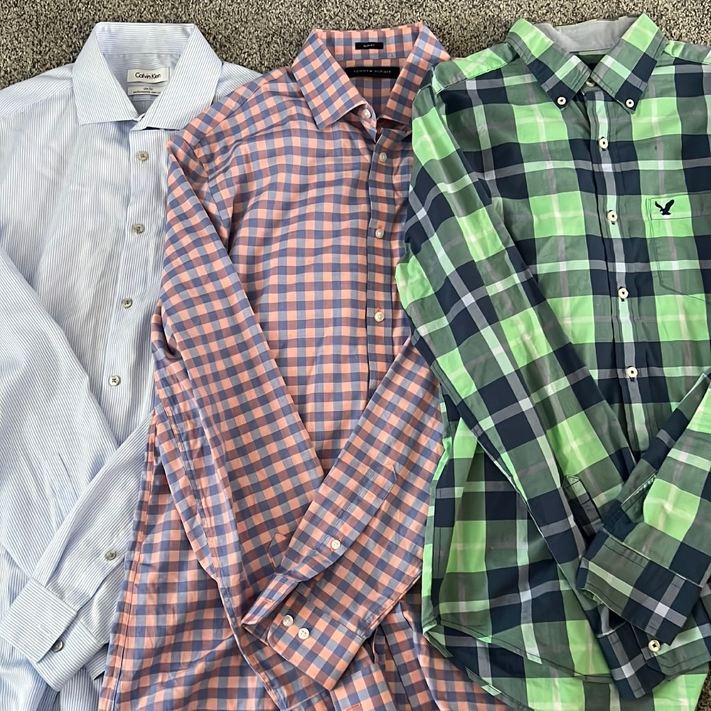 Men’s Dress Shirts THREE PACK Size Medium